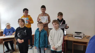 Marko Paľun - 4.miesto (medzi viacerými 4.5 bodovými) v kategórii chlapcov do 11 rokov