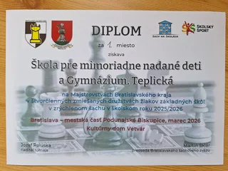 20.03.2026 - Majstrovstvá Bratislavského kraja 4-členných družstiev ZŠ 2026