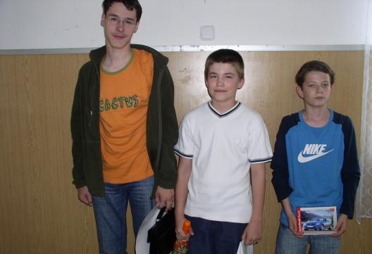 Medailisti turnaja do 20 rokov s tretím miestom Vikiho 63