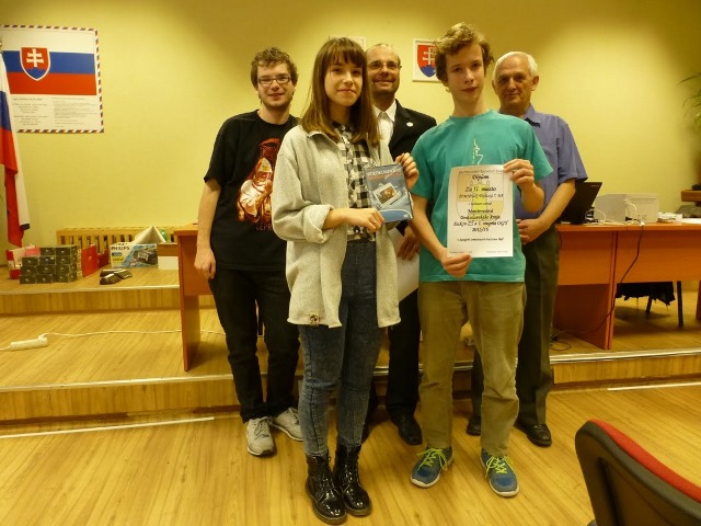 Mirko ako súčasť družstva ŠpMNDaG Skalická 1 - 2.miesto v súťaži základných škôl 138
