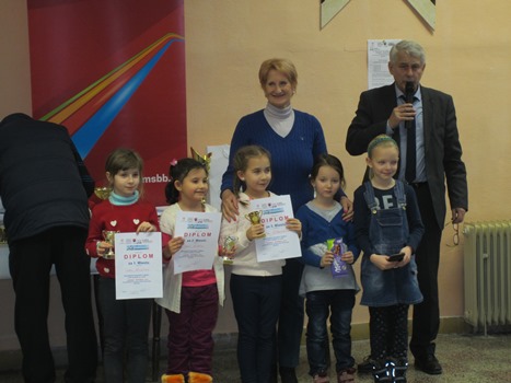 Pätica dievčat v kategórii do 8 rokov vrátane Alžbetky 206