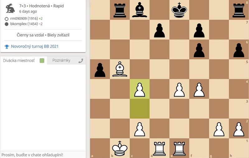 Ryan má pešiaka navyše a päť slabých pešiakov vyzýva ku ich postupnému zberu. 157