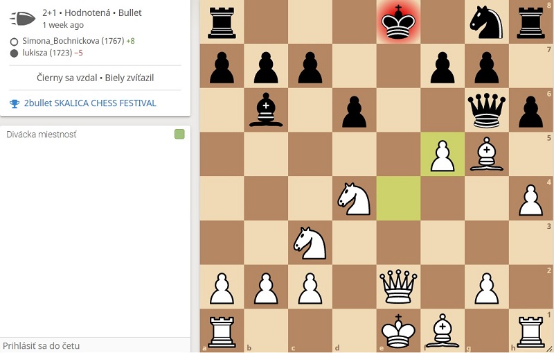 Simonka a jej rýchly proces v predposlednom kole. 189